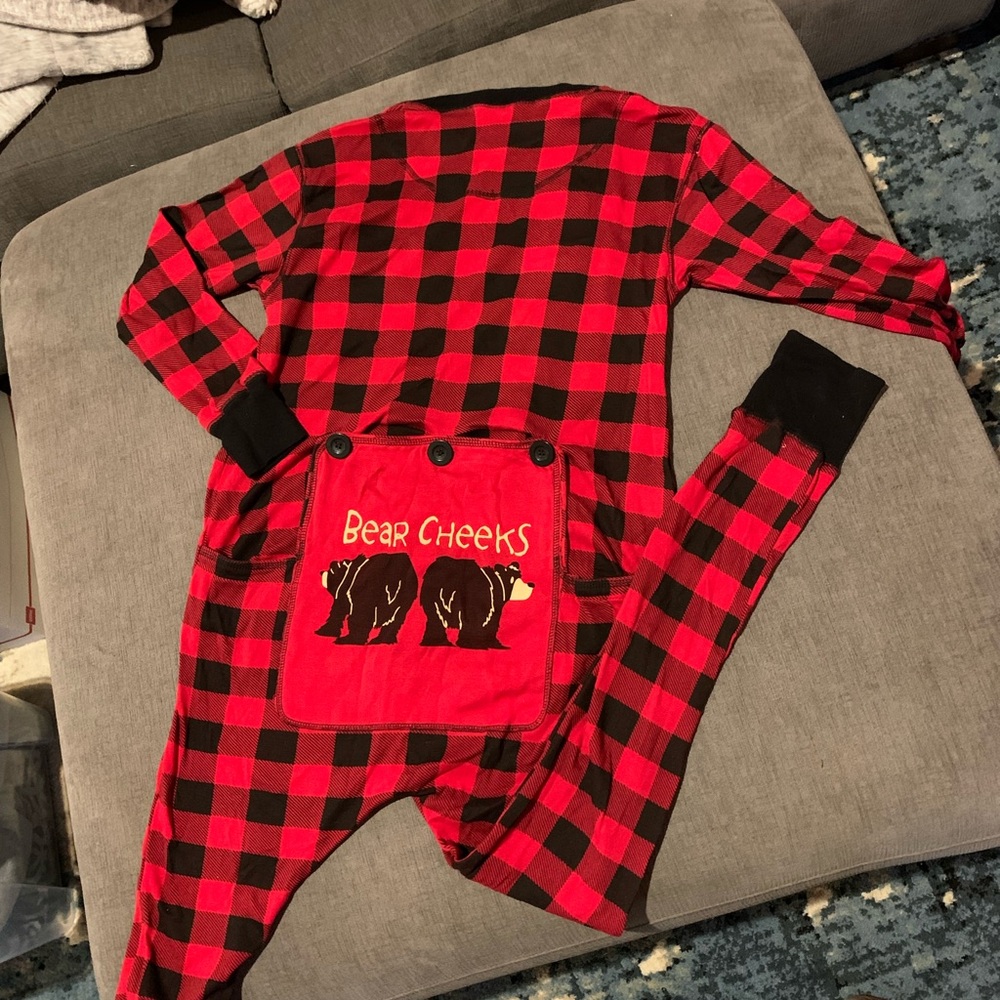 Lazy Lane Lumberjack Buffalo Plaid Onesie
